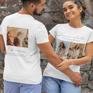 モダンでシンプルな写真コラージュの葬儀 Tシャツ