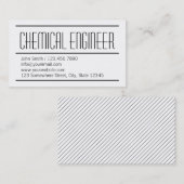 モダンでシンプルな化学エンジニアの名刺 名刺 (正面/裏面)