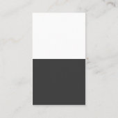 モダンでシンプルな灰色のKettlebellのフィットネスのトレーナー 名刺 (裏面)