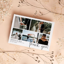 モダンでシンプルな結婚式の写真の御礼
