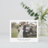 モダンでシンプルな結婚式の写真 サンキューカード (スタンド正面)