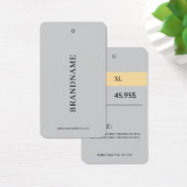 モダンでシンプルな衣料品プライスタグ (デスク)