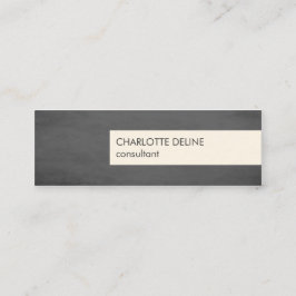 モダンでシンプルな質の灰色のストライプのコンサルタント スキニー名刺