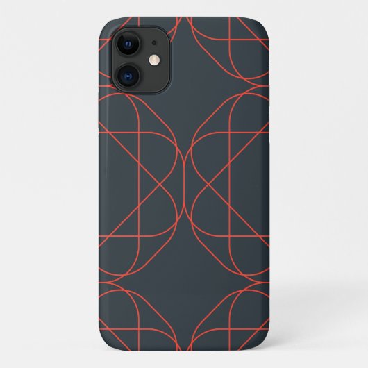 モダンでシンプル、かわいい、遊び心のある幾何学模様 Case-Mate iPhoneケース (裏面)