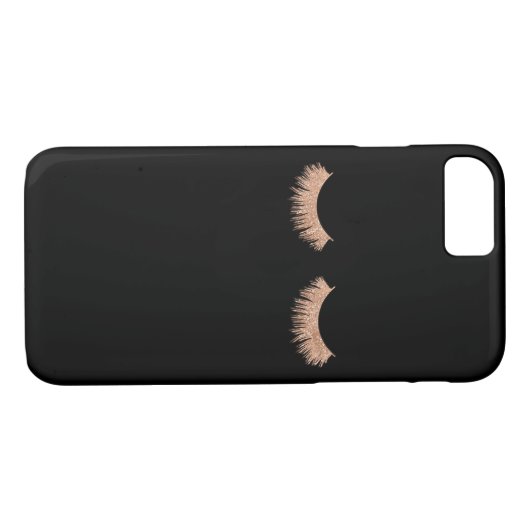 モダンでスタイリッシュで黒いまつげの化粧のiPhoneの箱 Case-Mate iPhoneケース (裏面(横))