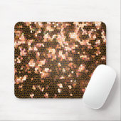 モダンでスタイリッシュで、粋で黒くおよび黄色パターン マウスパッド (マウス)