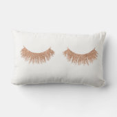モダンでスタイリッシュなまつげの化粧の魅力の装飾用クッション ランバークッション (裏面)