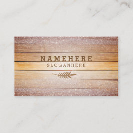 モダンでスタイリッシュなグリッターの木製の名刺 名刺