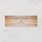 モダンでスタイリッシュなグリッターの木製の小型名刺 スキニー名刺 (裏面)