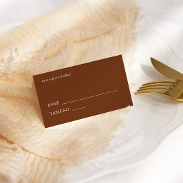 モダンでスタイリッシュなタイポグラフィの結婚式 プレイスカード