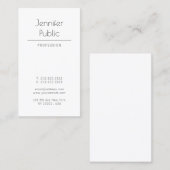 モダンでスタイリッシュなデザインのお洒落で明白で粋な贅沢 名刺 (正面/裏面)