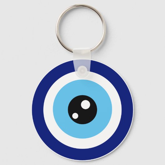 モダンでスタイリッシュなトルコの魔除け キーホルダー (正面)