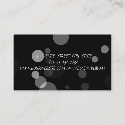 モダンでスタイリッシュなプロフェッショナルメイク口紅 名刺 (裏面)