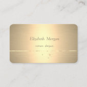 モダンでスタイリッシュなプロフェッショナル、ゴールドのストライプ 名刺 (正面)