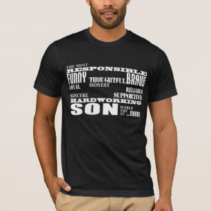 モダンでスタイリッシュなベスト及び最も素晴らしい息子の質 Tシャツ