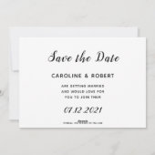 モダンでスタイリッシュなマルチフォトセーブザデートホリデー シーズンカード (裏面)