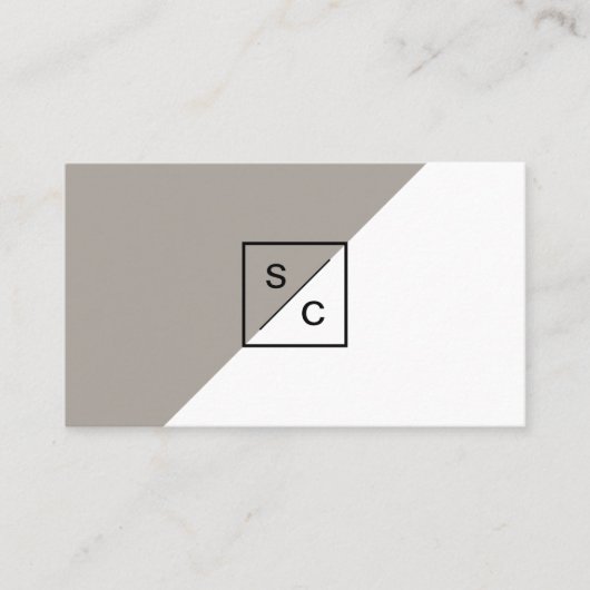 モダンでスタイリッシュなモノグラムの名刺No.1 名刺 (正面)