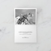 モダンでスタイリッシュな原稿の結婚式は写真カード感謝していしています サンキューカード (内部)