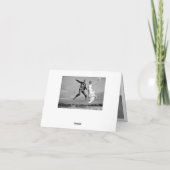 モダンでスタイリッシュな原稿の結婚式は写真カード感謝していしています サンキューカード (裏面)