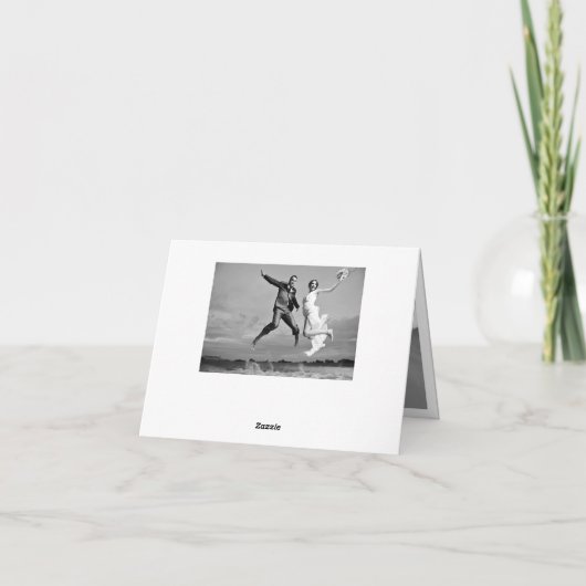 モダンでスタイリッシュな原稿の結婚式は写真カード感謝していしています サンキューカード (裏面)