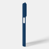 モダンでスタイリッシュな青いモノグラムイニシャル Case-Mate iPhoneケース (裏面 / 右)