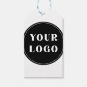 モダンでスタイリッシュ、洗練された、カスタマイズ可能 ギフトタグ (正面)