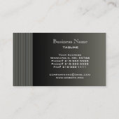 モダンでストライプのな名刺 名刺 (裏面)