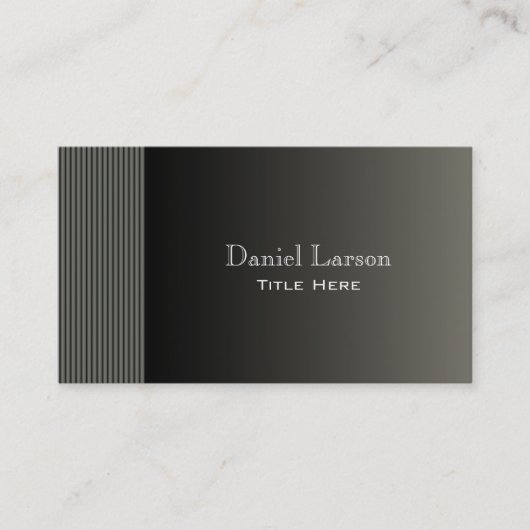 モダンでストライプのな名刺 名刺 (正面)