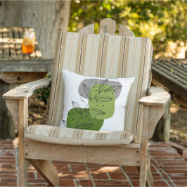 モダンでトレンディなアブストラクトフラワーボホチック アウトドアクッション