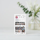 モダンでトレンディなパーソナルトレーナーのInstagram 名刺 (スタンド正面)