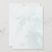 モダンでトレンディなブルーローズのウェディング セーブザデート (裏面)