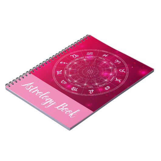 モダンでトレンディな占星術のホロスコープ ノートブック (左側)