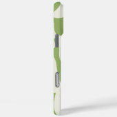 モダンでニュートラルなグリーンの波状のBlobデザイン Case-Mate iPhoneケース (裏面 / 右)