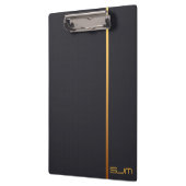 モダンでパーソナライズで小さいモノグラムのクリップボード クリップボード (左)