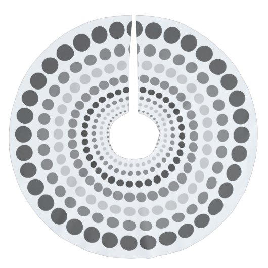 モダンでパーソナライズな木のスカート ブラッシュドポリエステルツリースカート (正面)