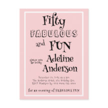 モダンでファビュラスなピンクの50歳の誕生日パーティー