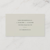 モダンでフェイクなホイルの水玉模様の名刺 名刺 (裏面)