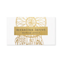 モダンでフェイクな金ゴールドホイルのボヘミアの夢のキャッチャー