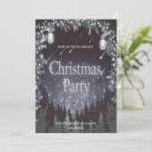 モダンでフェスティブなクリスマスパーティーの招待状 シーズンカード (スタンド正面)