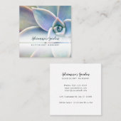 モダンでミニマルで水気が多い植物の子供部屋の写真 スクエア名刺 (正面/裏面)