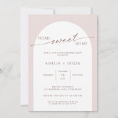 モダンでミニマルなアーチの新築祝い招待状 招待状 (正面)