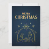 モダンでミニマルなクリスマスカードデザイン カード (正面)