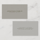 モダンでミニマルなデザインの専門のシックなテンプレート 名刺 (正面/裏面)