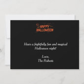 モダンでミニマルなハロウィンカード (裏面)