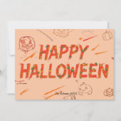 モダンでミニマルなハロウィンカード (正面)
