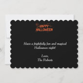 モダンでミニマルなハロウィンカード (裏面)