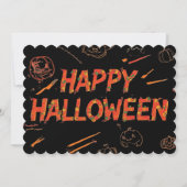 モダンでミニマルなハロウィンカード (正面)