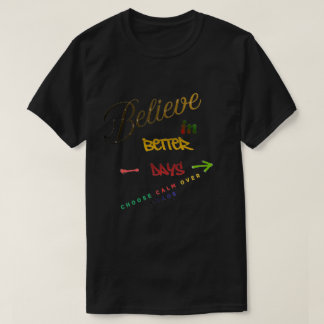 モダンでミニマルなモチベーションあふれるテキストデザイン Tシャツ
