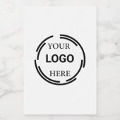 モダンでミニマルなロゴデザイン フードラベル (シングルラベル)