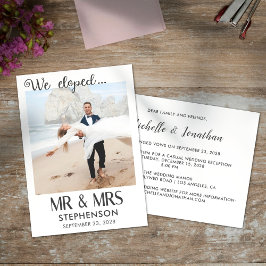 モダンでミニマルな写真での結婚発表